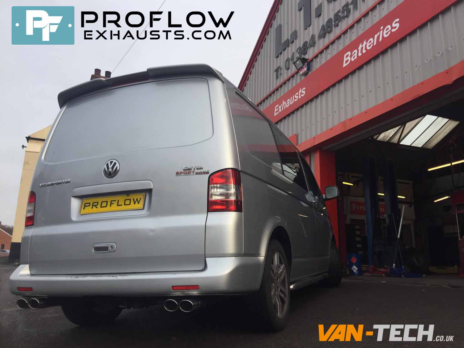 Proflow Exhausts Van Tech Vw T Custom Built Exhaust Middle And Rear