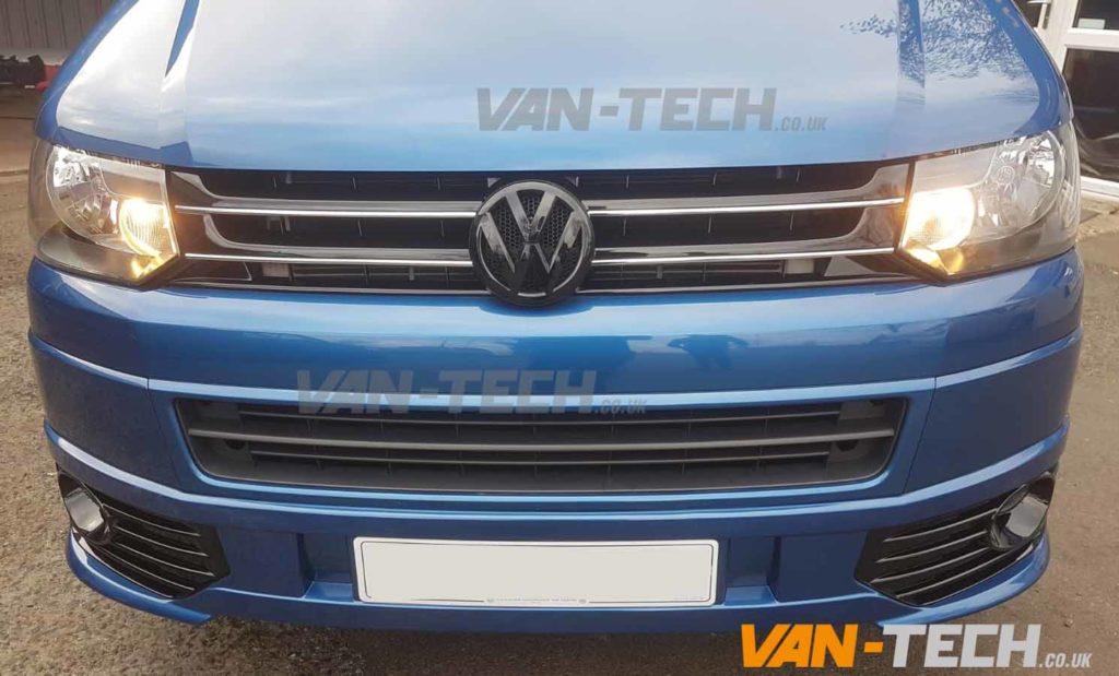 VW T5 With Fitted With Side Bars Grille And Sportline Bumper Van Tech