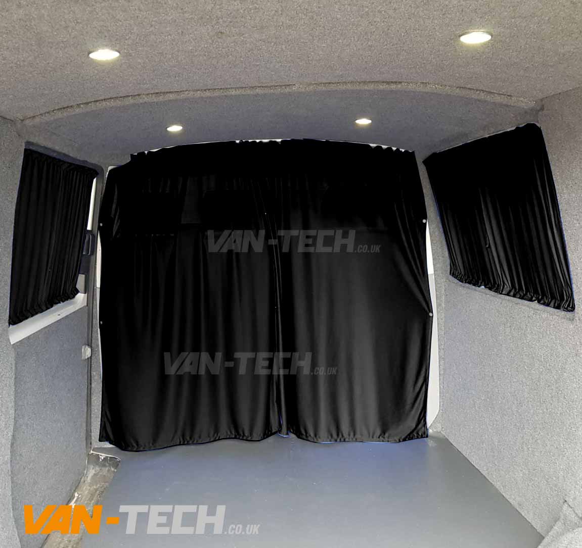 VW T5 / T5.1 / T6 Blackout Curtains – Front Side Windows Pair
