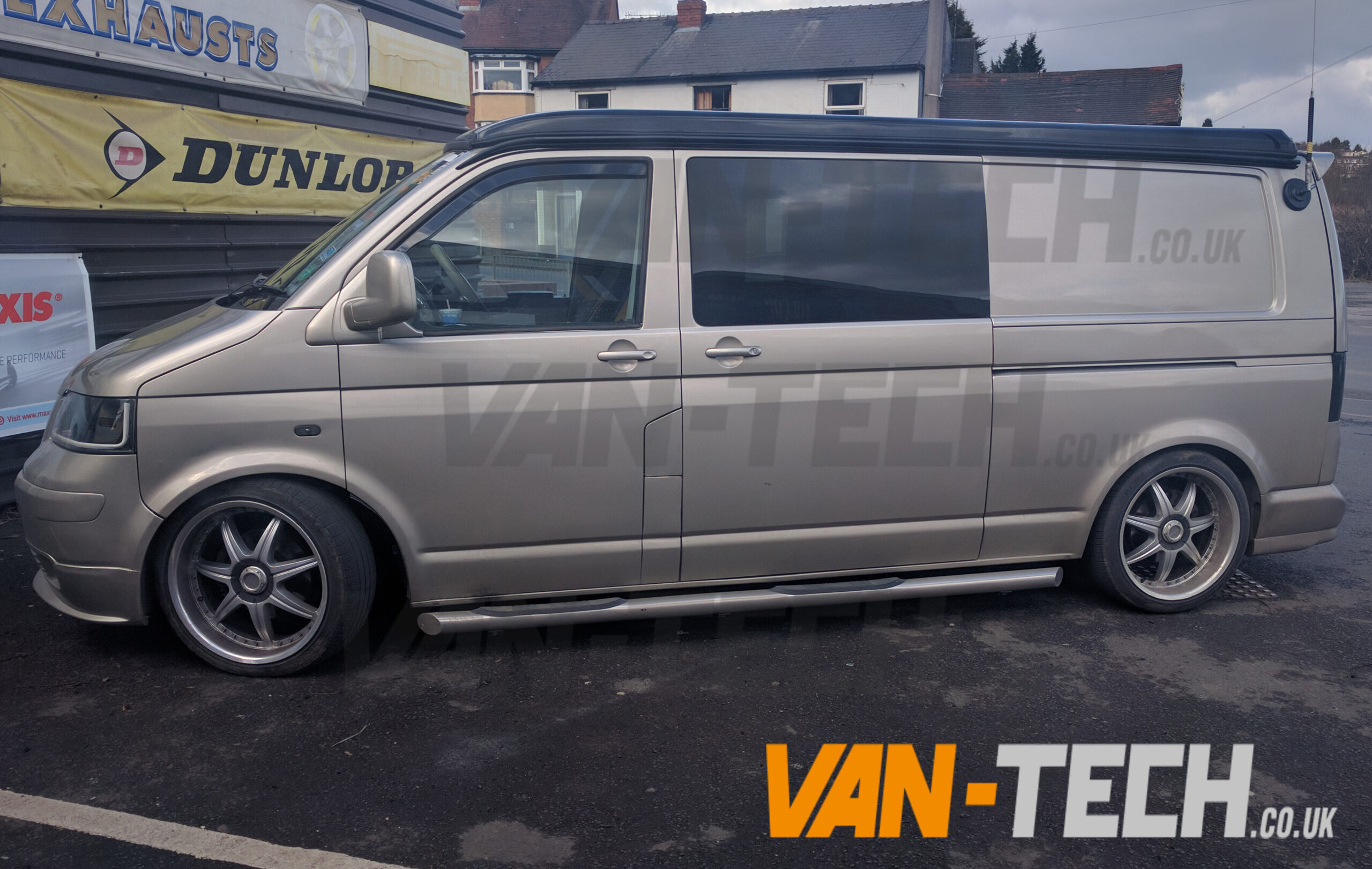 Vw Transporter T Van Fitted With A Set Of Ex Alloy Wheels Before Picture Van Tech