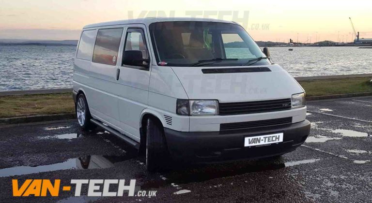 VW T4 Side Bars Black Slashed End SWB LWB Transporter