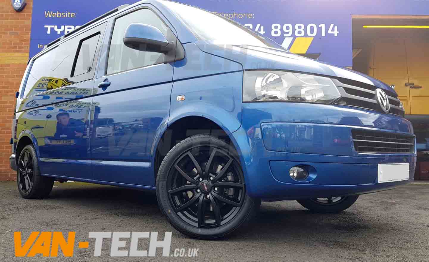 Vw Transporter T Fitted With Dezent Te Dark Inch Alloys Wheels Van Tech