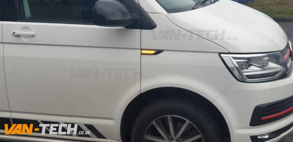 VW Transporter T6 Clear Flashing Side Repeaters