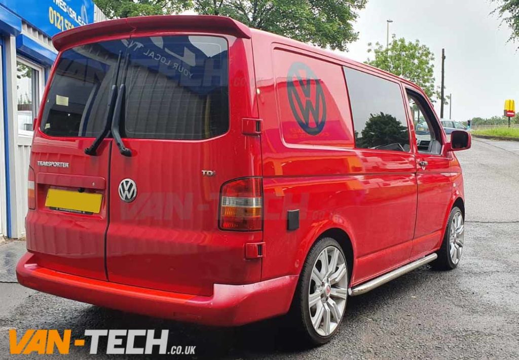 VW Transporter T5 T5.1 Rear Barn Door Spoiler Primer