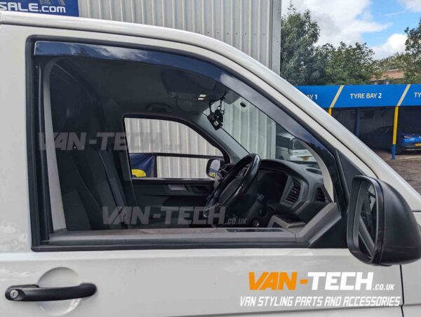 VW T6 T6.1 Transporter Wind Deflectors Stick in Channel