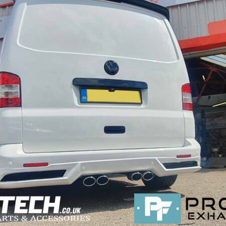 Proflow Custom Built VW T5.1 Transporter Dual Middle Exhaust made from Stainless Steel