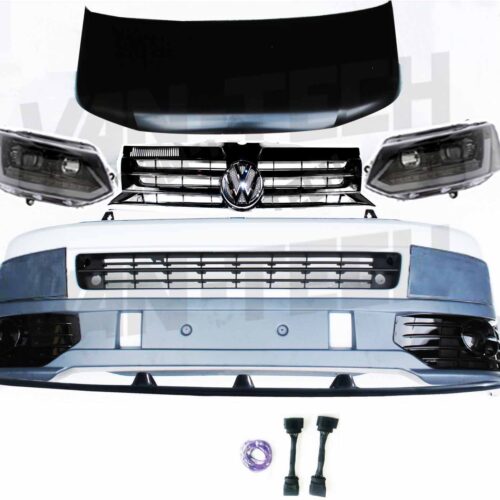 VW Transporter T5 to T5.1 Front End Conversion Kit includes Light Bar / Lower Splitter - Blanking Plates