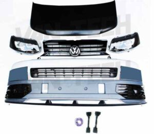 VW Transporter T5 to T5.1 Front End Conversion Styling Pack includes Wiring Kit / Lower Splitter