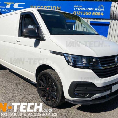 VW Transporter T6 T6.1 Black Angular Side Bars Sportline Style