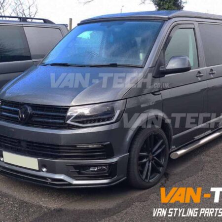 VW T6 Sportline Bumper, Lower Splitter, Daytime Running Lights, Headlights and Four Step Side Bars