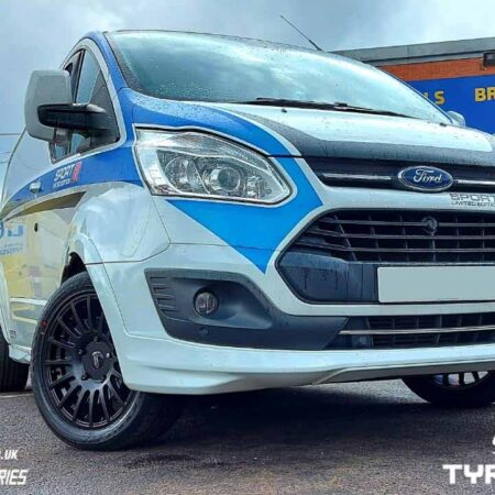 JBW TMS Black 18" Alloy Wheels Ford Transit Van