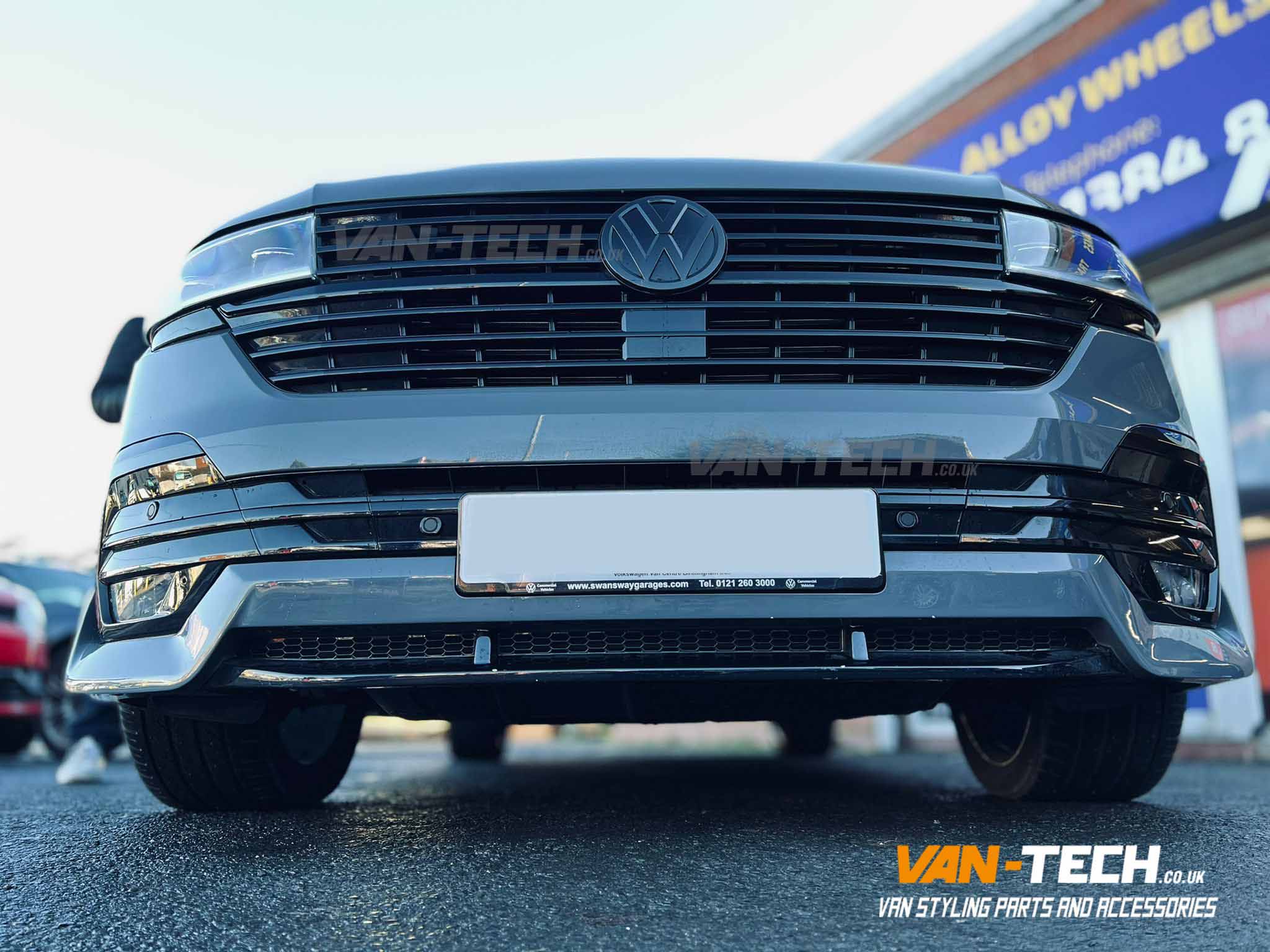 VW T6.1 Badged Grille, Badges Lower Bumper and Front Bumper