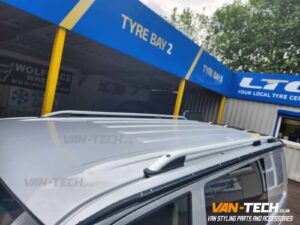 VW Transporter T6 Parts - Sportline Bumper, Lower Splitter, Tailgate Spoiler, Spotline Style Side Bars and Aluminium Roof Rails