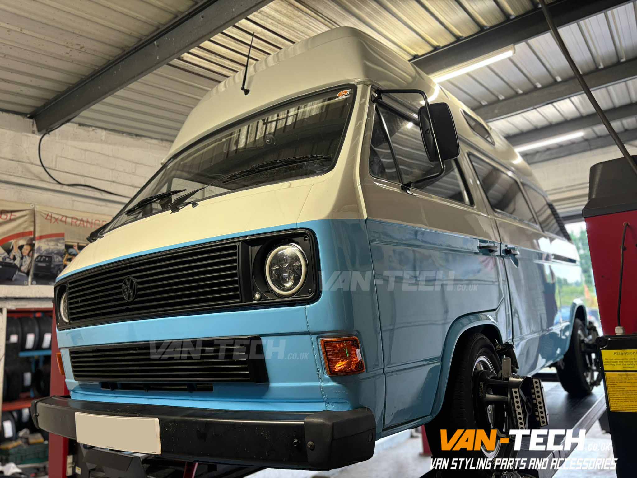 Camper Van Wheel Alignment Hunter Hawkeye 4 Tracking Available at Van-Tech