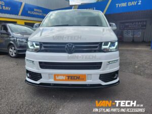 VW Transporter T5.1 Front End Upgrade Parts - Grille, Sportline Lower Bumper, DRL's, Headlights and Lower Splitter