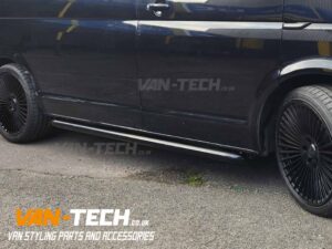 VW Transporter T6 Parts and Accessories - Sportline Bumper, Lower Splitter, Bumper Protector and Black Side Bars