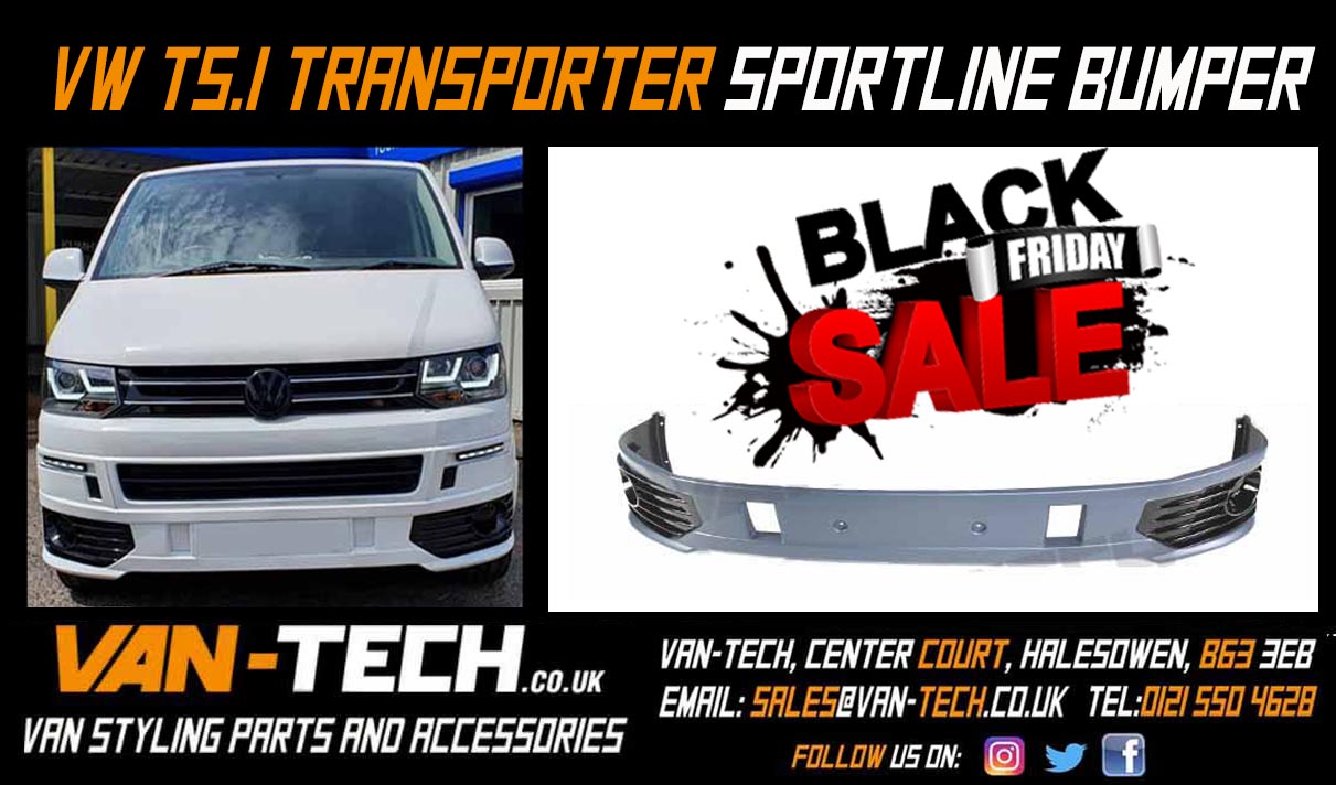 Van-Tech Black Friday Special Offer VW Transporter T5.1 Sportline Bumper