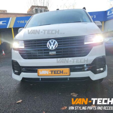 VW T6.1 parts supplied and fitted - Badged Grille, Lower Bumper Inserts and V-Line Front Bumper Extension