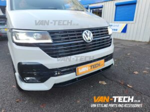 VW T6.1 parts supplied and fitted - Badged Grille, Lower Bumper Inserts and V-Line Front Bumper Extension