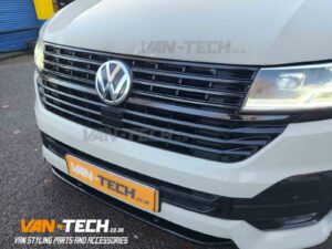 VW T6.1 parts supplied and fitted - Badged Grille, Lower Bumper Inserts and V-Line Front Bumper Extension