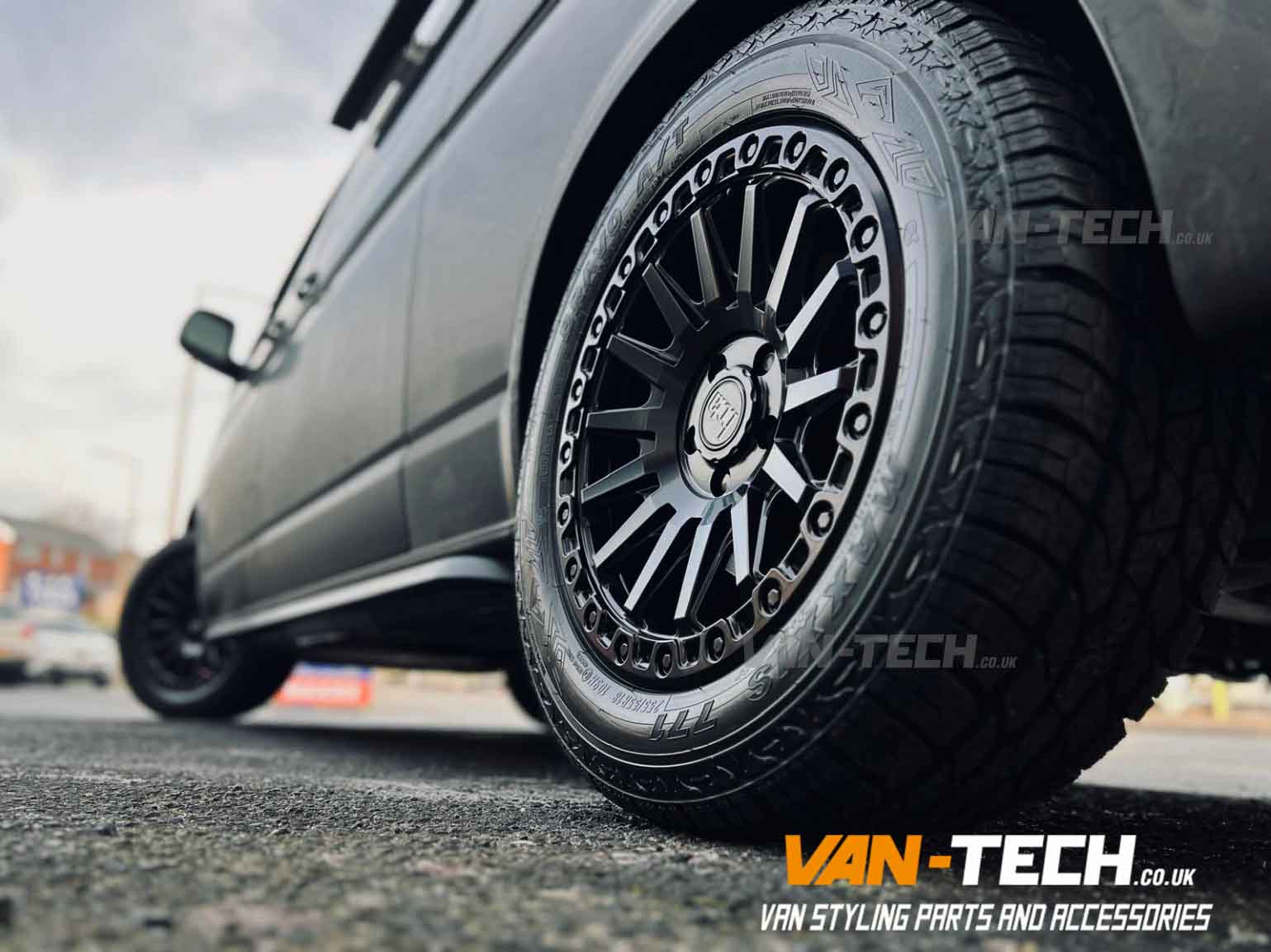 Bola B30 Alloy Wheels and a set of All-Terrain Tyres Maxxis Bravo Series AT-771 for VW Transporter T6.1