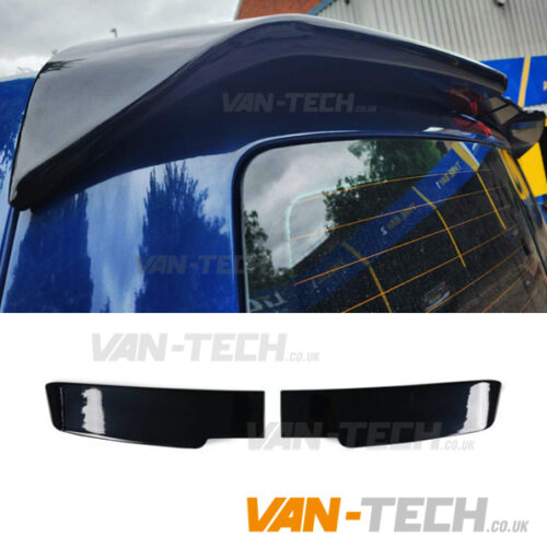 Gloss Black Rear Barn Door Spoiler VW Transporter T5 T5.1 T6 T6.1