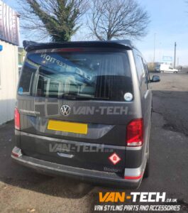 VW Transporter T6 T6.1 Gloss Black Tailgate Door Spoiler