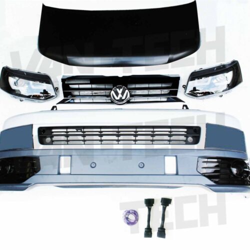 VW Transporter T5 to T5.1 Front End Conversion Styling Pack includes Wiring kit - Blanking plates