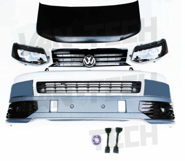 VW Transporter T5 to T5.1 Front End Conversion Styling Pack includes Wiring kit - Blanking plates